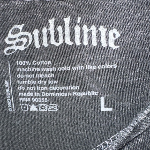 Sublime Vintage Sun Black Acid Wash - Picture 2 of 5